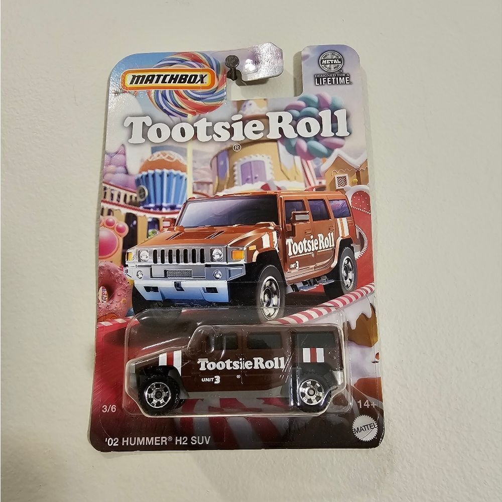 Matchbox Hummer H2 SUV Tootsie Roll Candy Series Themed Collectible Truck 🆕